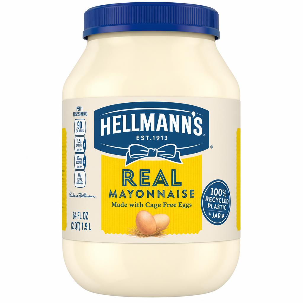 Hellmann's Real Mayonnaise Jar